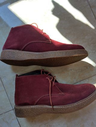 Zapatos gamuza bordo Talla 42