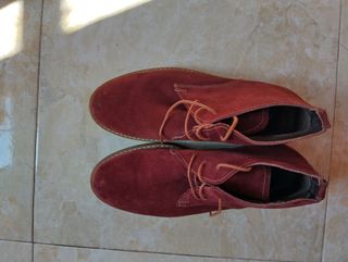 Zapatos gamuza bordo Talla 42