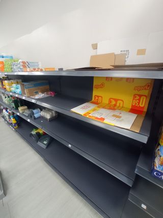 Baldas metálicas para comercio