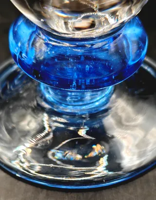 ​6 Copas Cava/Champán AZUL COBALTO