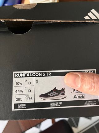 Zapatillas Adidas Marcha Negras y Plateadas