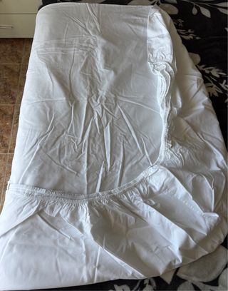 Lençol de baixo c/ elástico 100% algodão 190x195