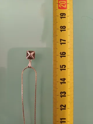 Conjunto Oro Blanco Collar y Pendientes