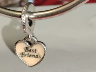 Charm Pandora Cuore Best Friends Smaltato Argento