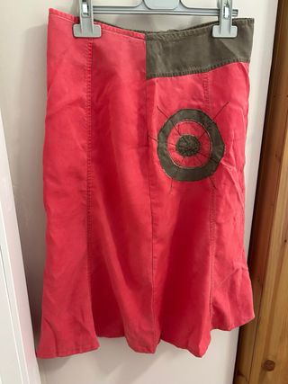 Falda midi CH Moda Coral