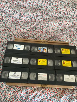 Pack 9 Películas VHS Animadas Familiares