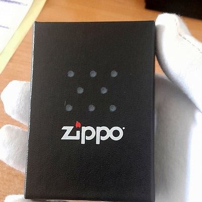 Zippo Ice Patern Negro Brillante Ornamental