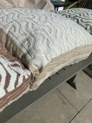 Cojines de asiento de tela