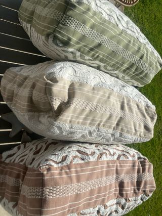 Cojines de asiento de tela