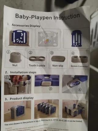 Parque infantil y corralito para bebé