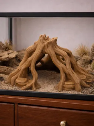 Adorno tronco para terrario