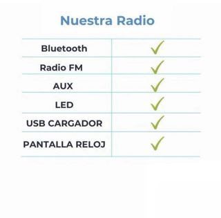 Radio MP3 Coche con Bluetooth - Ideal para Música