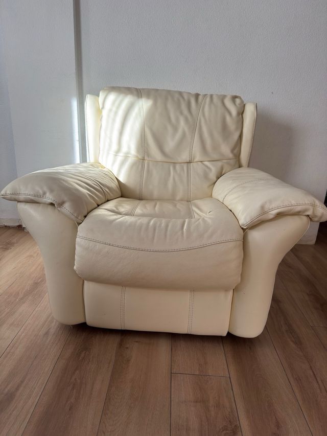 Sillón relax piel eléctrico con USB