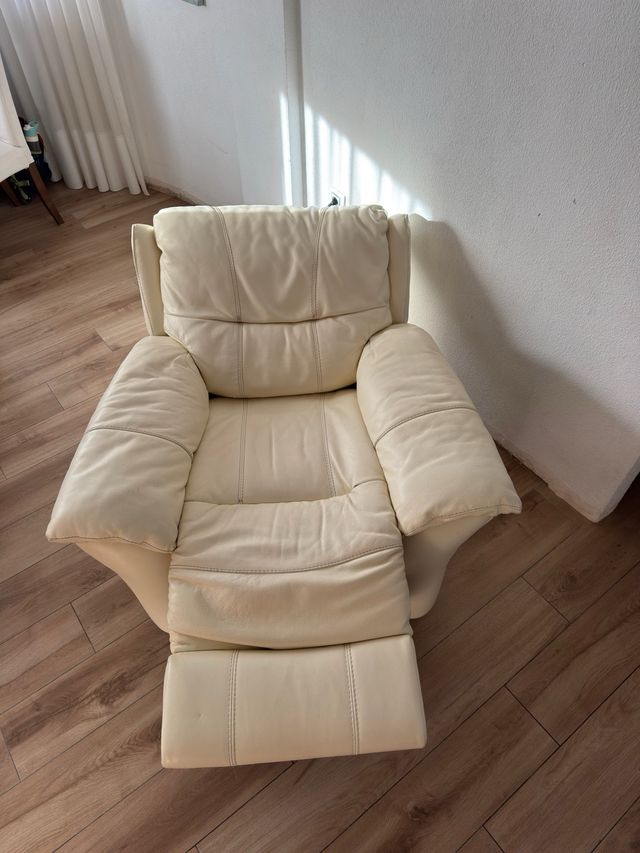 Sillón relax piel eléctrico con USB
