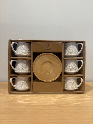 Set 6 tazze da caffè in porcellana / mai usate