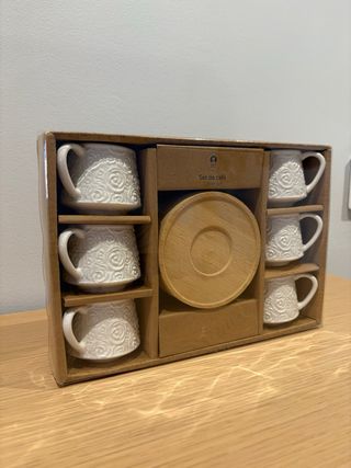 Set 6 tazze da caffè in porcellana / mai usate