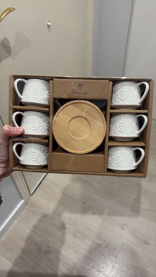 Set 6 tazze da caffè in porcellana / mai usate