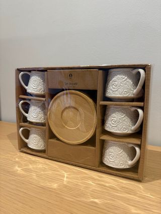 Set 6 tazze da caffè in porcellana / mai usate