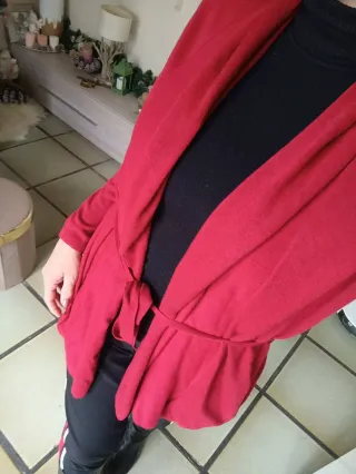 Cardigan Zara Donna Rosso