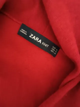 Cardigan Zara Donna Rosso