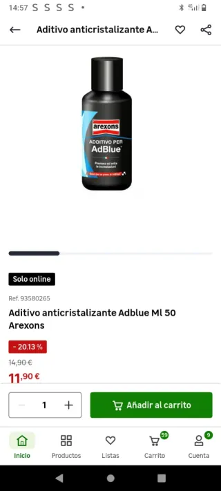 Anticristalizante AdBlue UREA
