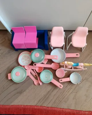 Lotto Accessori Casa Barbie Vintage Mattel