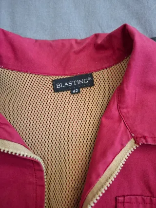 Giacca leggera donna rossa taglia M