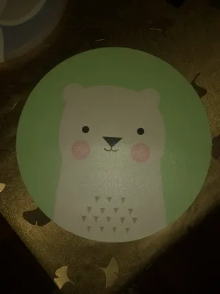 Cuadro Círculo Cebra Infantil, jirafa, oso, elefa