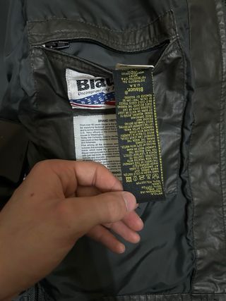 Giubbotto Blauer poliestere verde scuro M