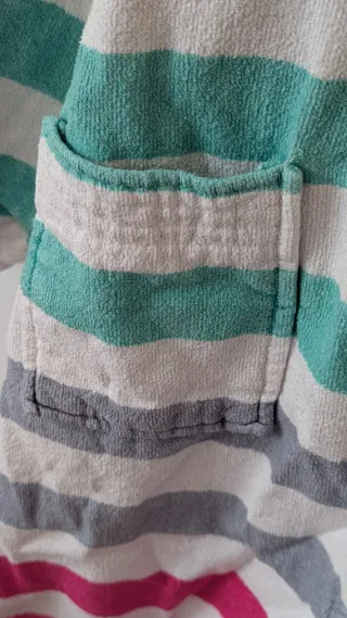 Albornoz infantil rayas 6-8 años