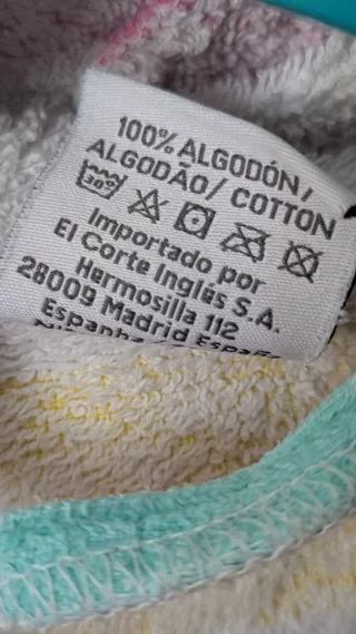 Albornoz infantil rayas 6-8 años