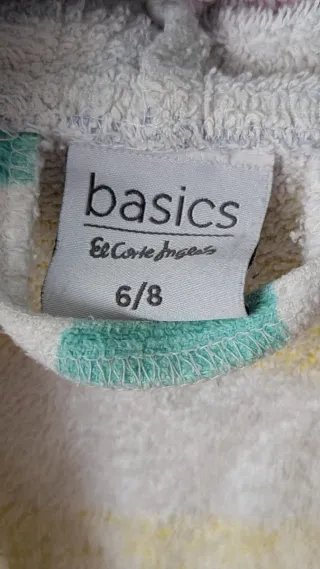 Albornoz infantil rayas 6-8 años