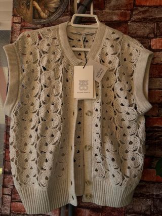 Chaleco de punto calado Second Female S