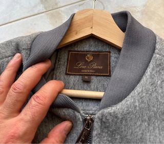 Chaqueta Bomber Loro Piana Gris XL