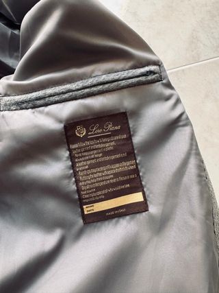 Chaqueta Bomber Loro Piana Gris XL