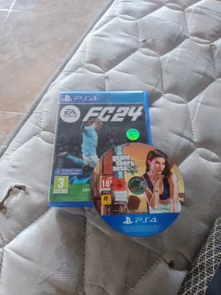Juegos PS4 FC 24 y Grand Theft Auto V