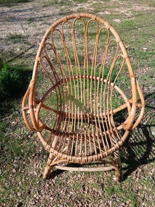 Sedia in vimini stile rattan