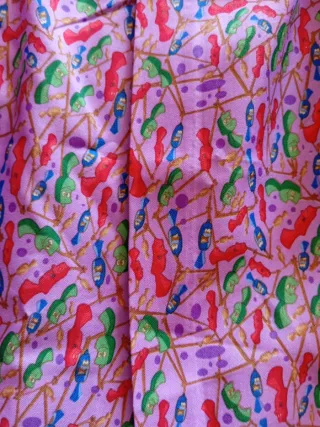 Blusón de fallera estampado,talla8,nuevo