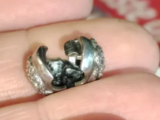 Charm clip Pandora Rosa con Zirconi