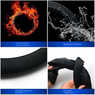 Protector de volante de silicona antideslizante, f