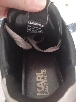 Zapatos Karl Lagerfeld Negros y Dorados