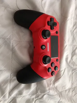 Leer bien*para piezas, no original,Mando PS4 Rojo