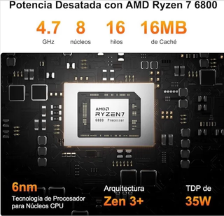 Geekom A6 Mini PC Plata
