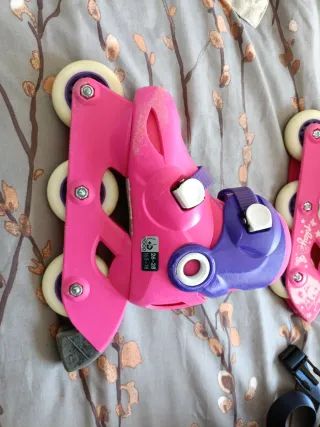 Patines Oxelo Play3 Talla 26-28 Rosa/Morado