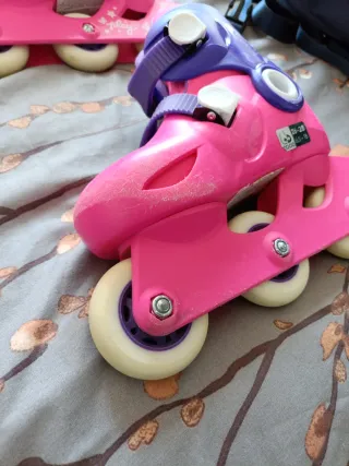 Patines Oxelo Play3 Talla 26-28 Rosa/Morado