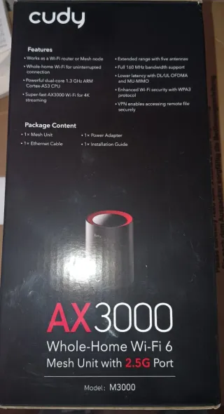 Cudy M3000 AX3000 Wi-Fi 6 Mesh