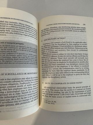 Handbook on spanish employment law