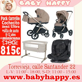 PACK Premium Carrello: Carrito 2en1 + Silla+cuna