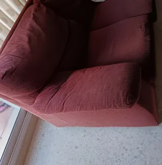 Divano 3 e 2 posti in velluto