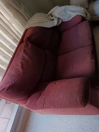 Divano 3 e 2 posti in velluto